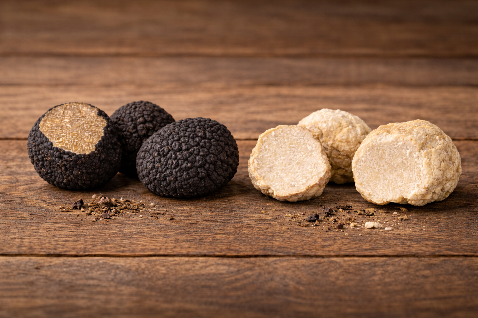 Black truffle vs white truffle: flavor, season, and best uses