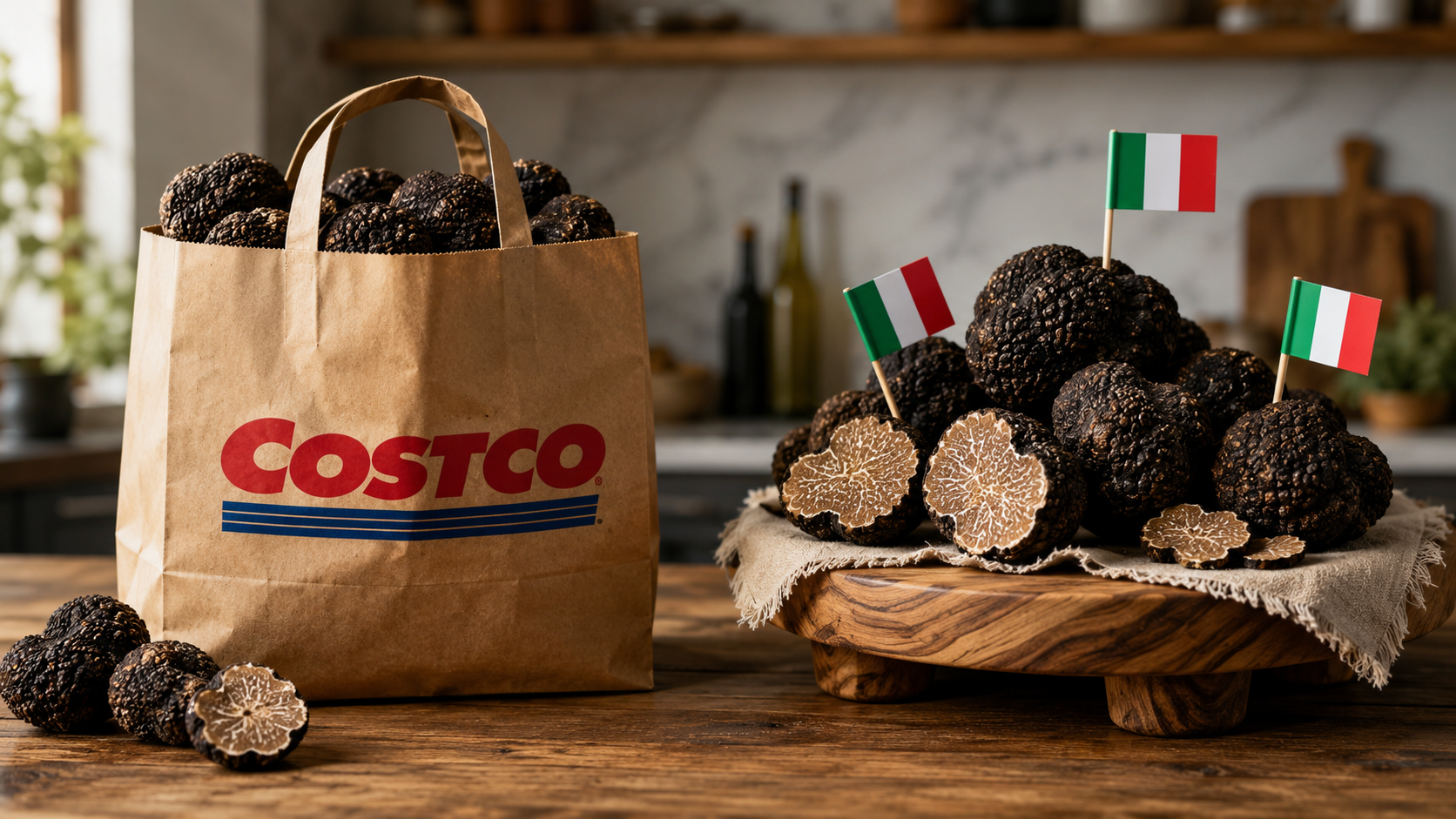 Costco truffle products vs Italian truffle products, what labels really mean