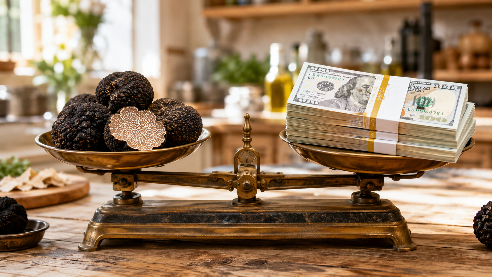 What is the price range for high quality black truffles?